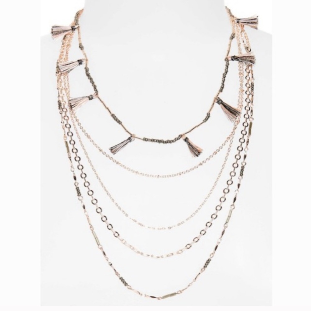 New w/tags Rebecca Minkoff layered necklace - Picture 1 of 2